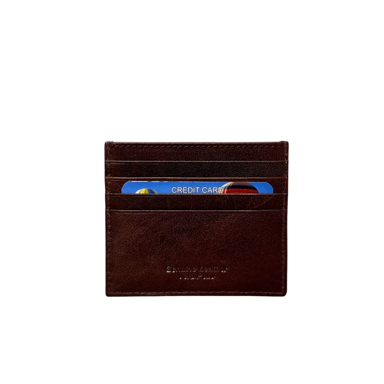 Handcrafted Two-tone Leather Card Holder