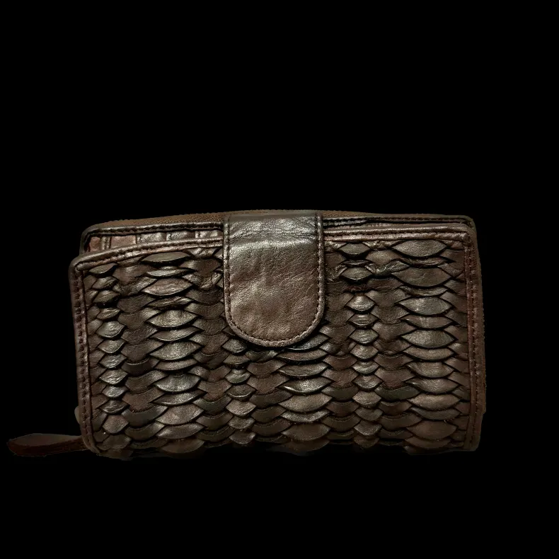 Handcrafted Wallet In Woven Leather