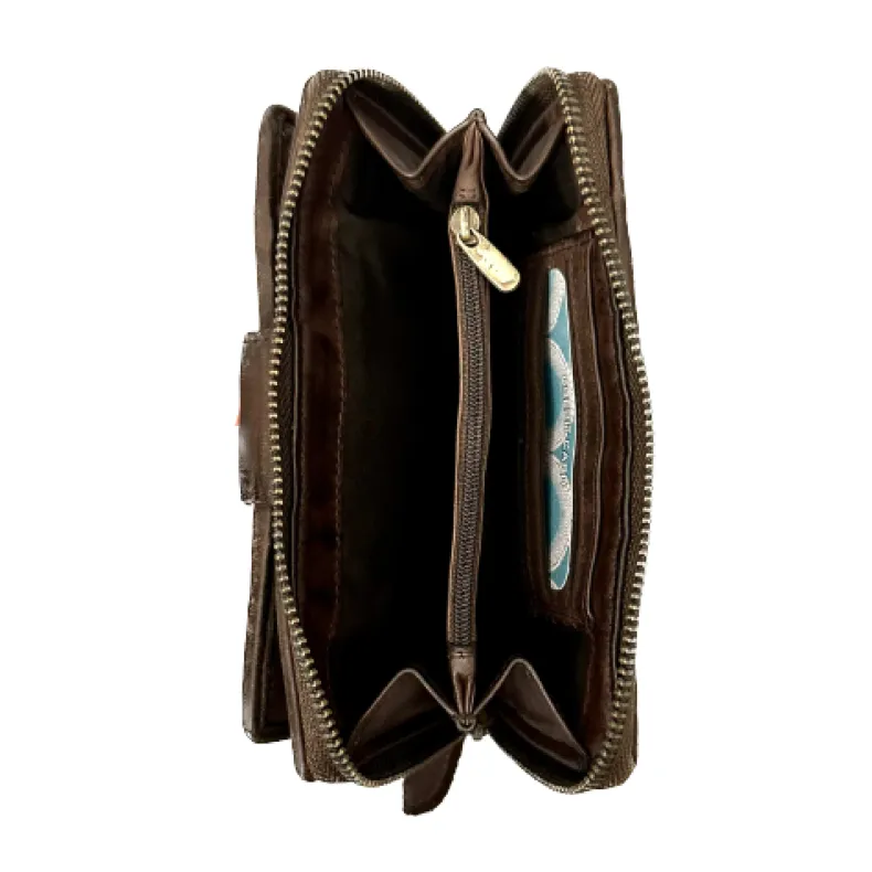 Handcrafted Wallet In Woven Leather