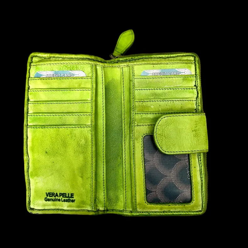 Handcrafted Wallet In Woven Leather