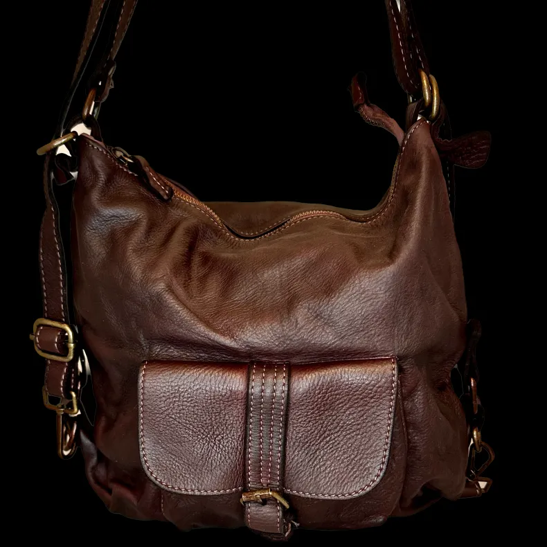 Handcrafted Washed Bag / Backpack With Pocket