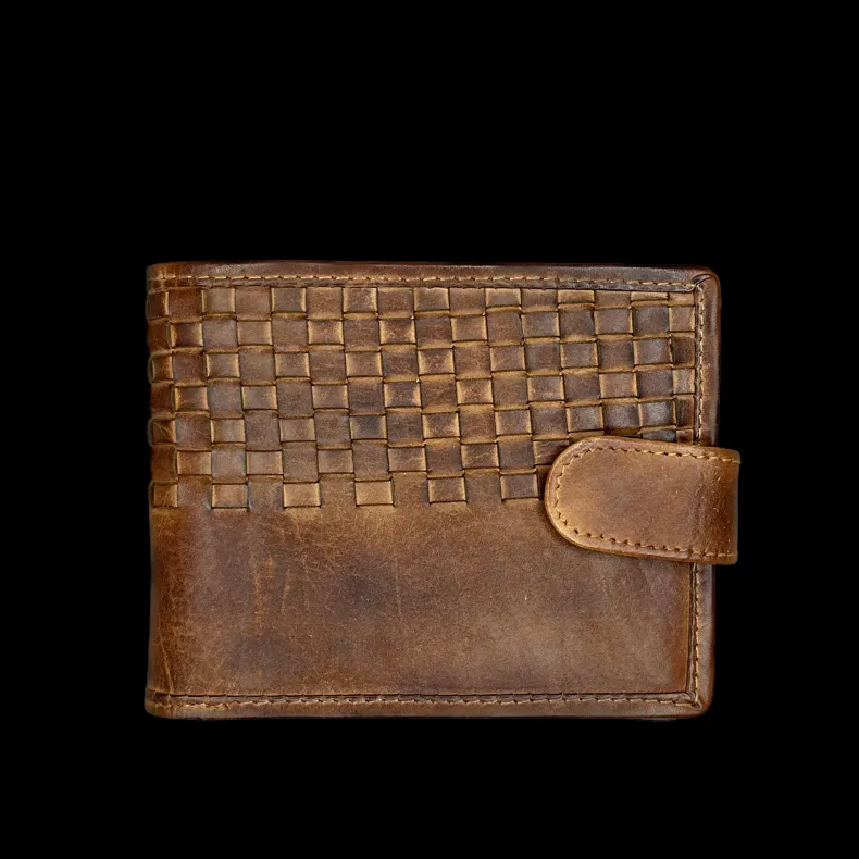 Handcrafted Woven Wallet With Button