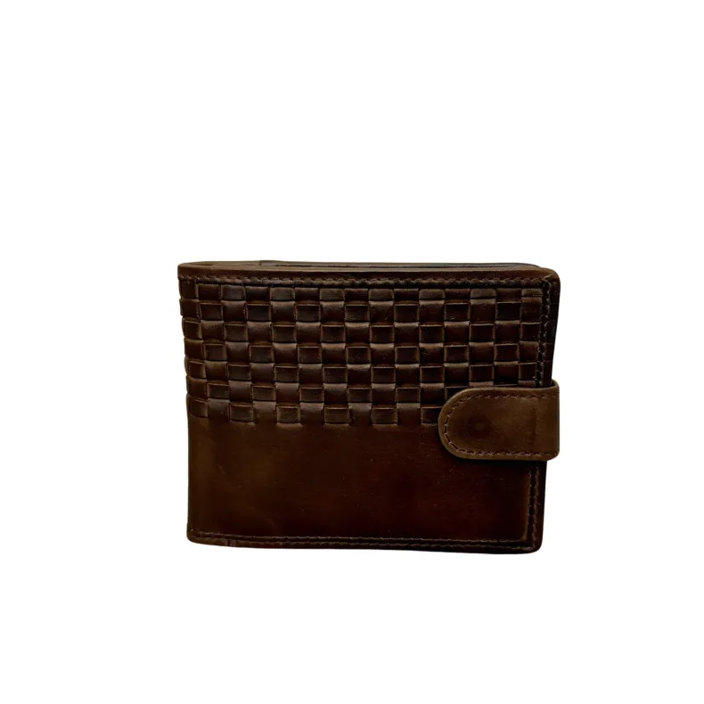 Handcrafted Woven Wallet With Button