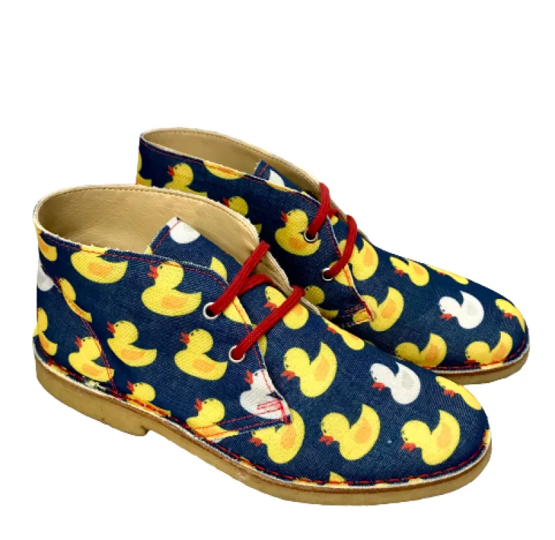Handmade Ankle Boot Ducks