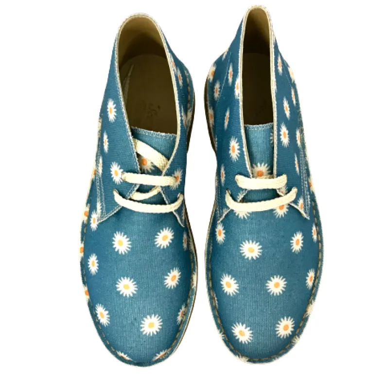 Handmade Ankle Boot Daisies