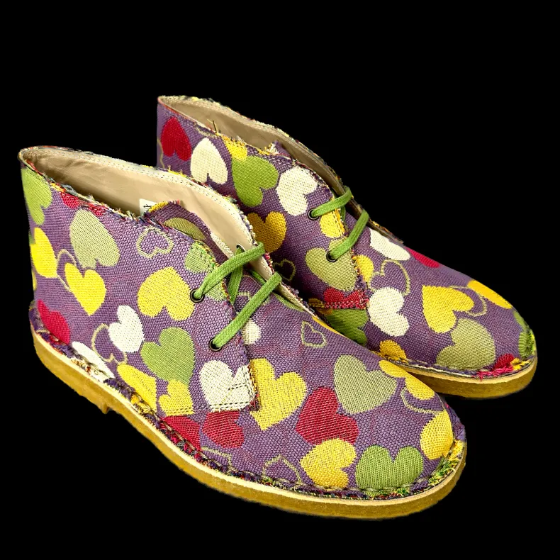 Handmade Ankle Boot Hearts