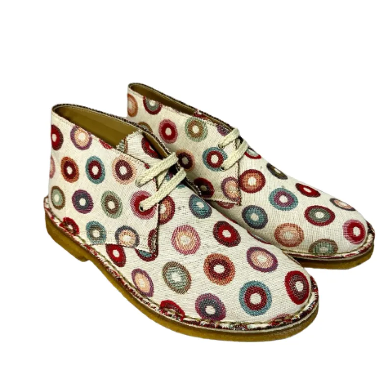 Handmade Ankle Boots Circles