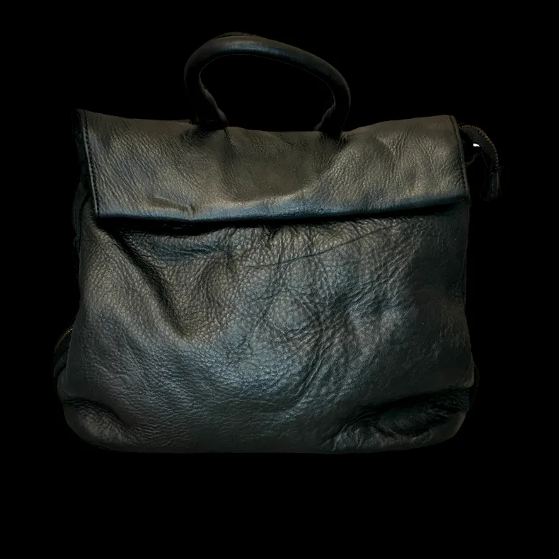 Handmade Backpack In Washed Leather