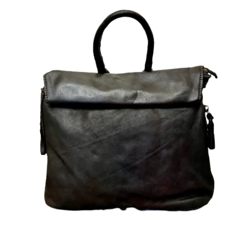 Handmade Backpack In Washed Leather