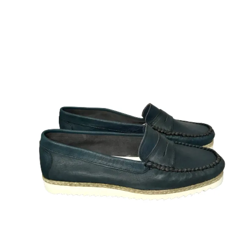 Handmade Blue Summer Moccasin