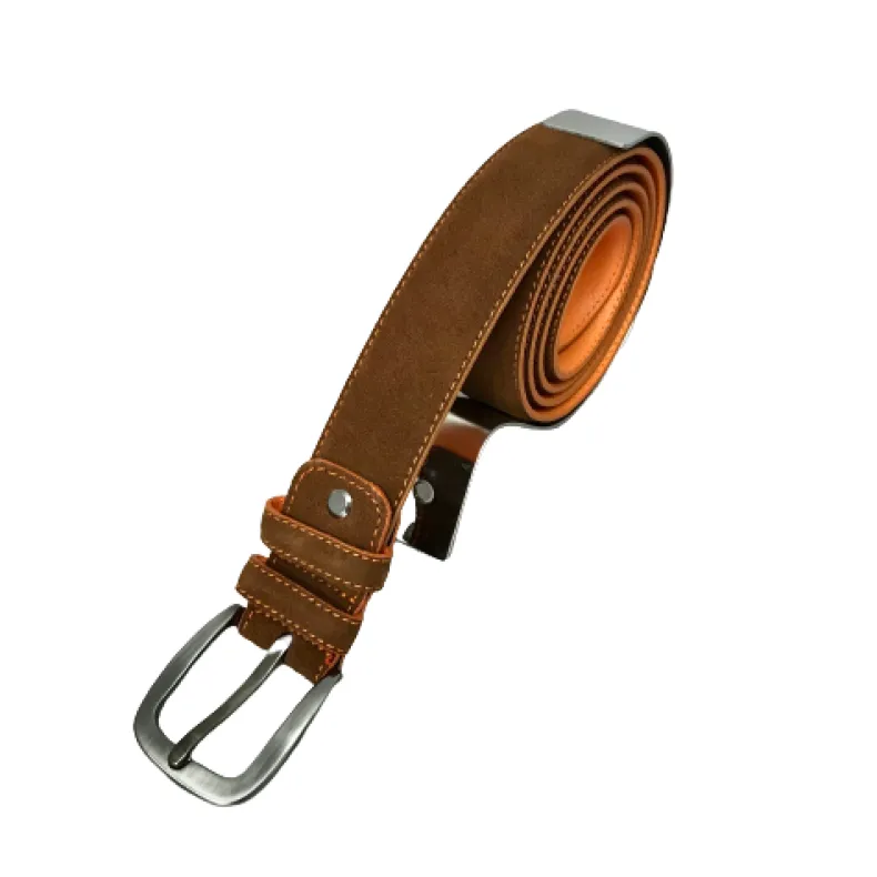 Handmade Brown Nubuck Belt 9011