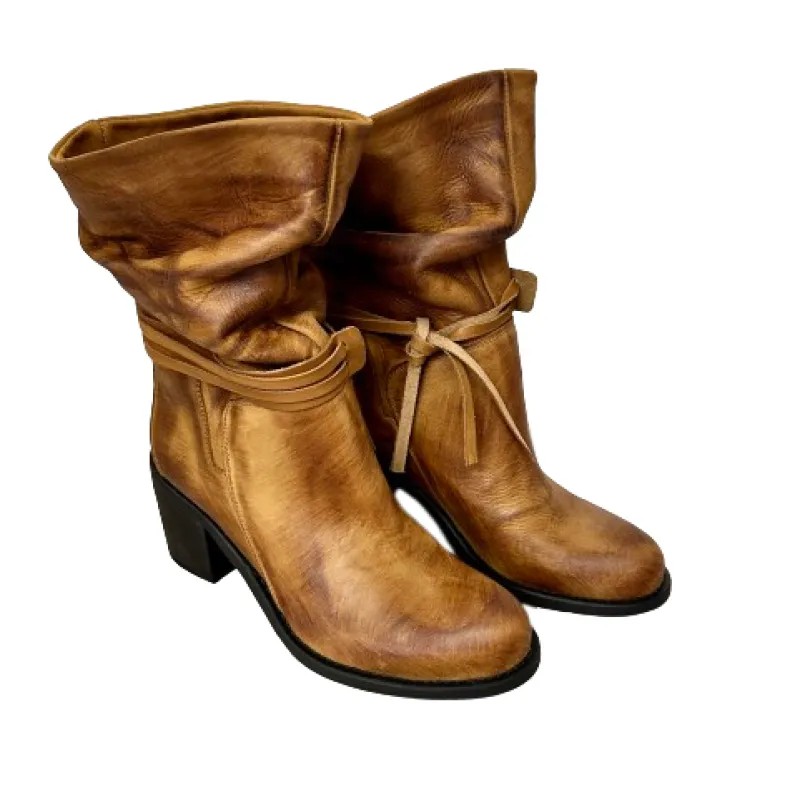 Handmade Brushed Leather Boot