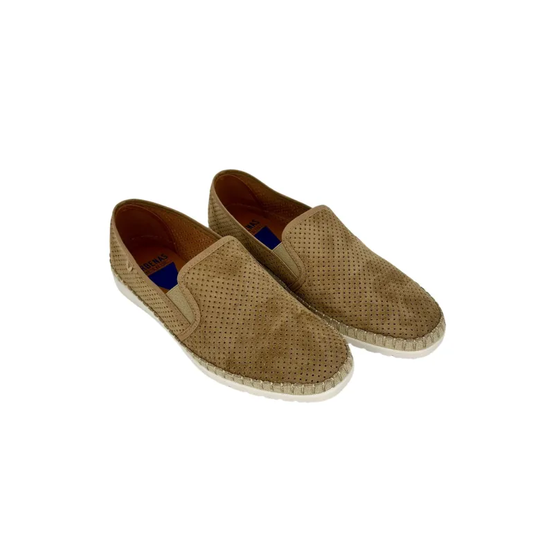 Handmade Espadrilles In Taupe Verbenas Suede