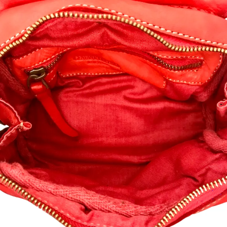 Handmade Mini Shoulder Bag In Woven Leather