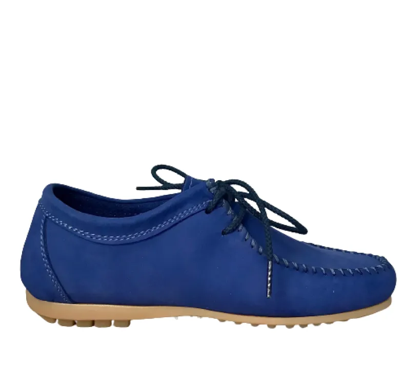 Handmade Positano Blue Lace-up