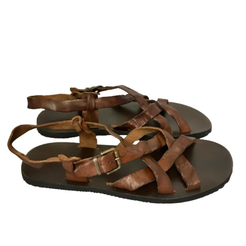 Handmade Sandal In Squeezed Cowhide Mod. TO