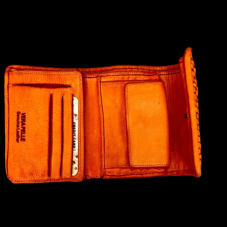 Handmade Wallet In Woven Leather