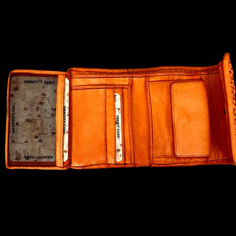 Handmade Wallet In Woven Leather