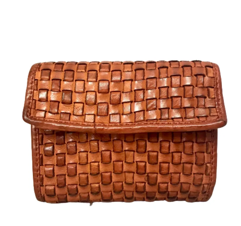 Handmade Wallet In Woven Leather
