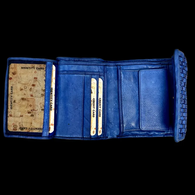Handmade Wallet In Woven Leather