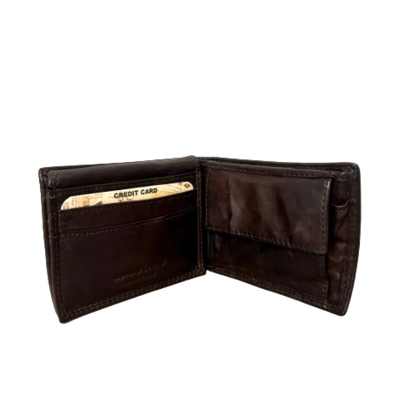 Handmade Wallet In Washed Leather S
