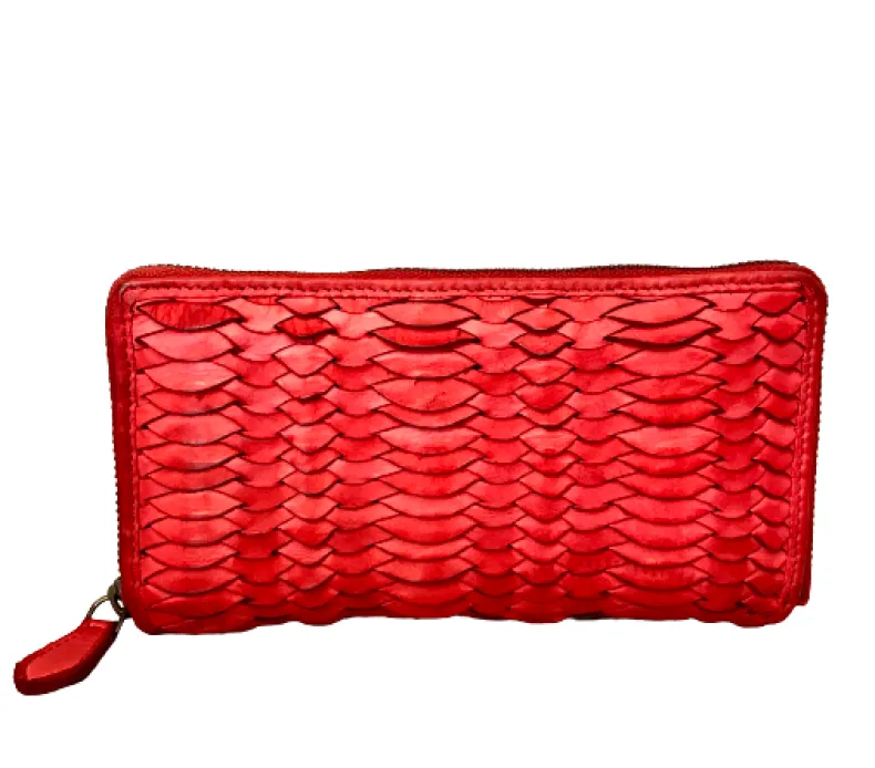 Handmade Wallet In Woven Leather