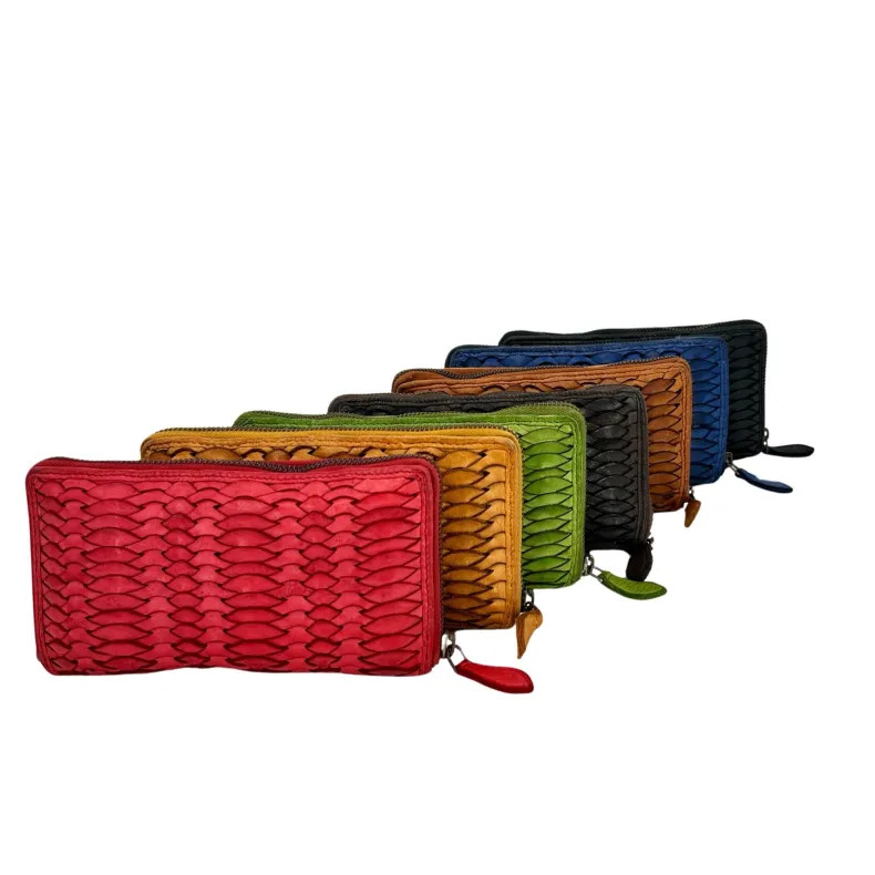 Handmade Wallet In Woven Leather