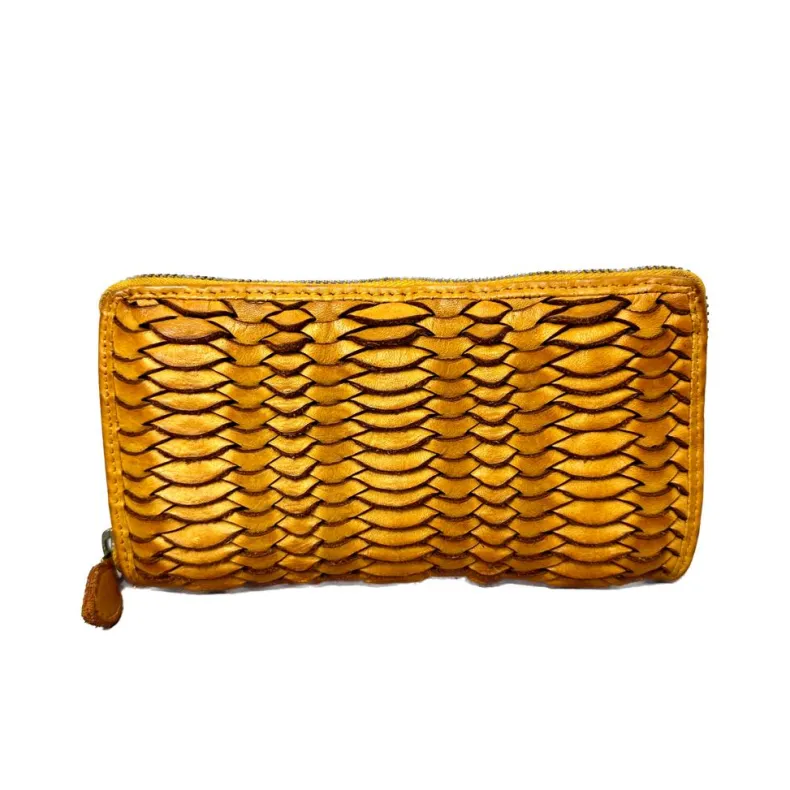 Handmade Wallet In Woven Leather