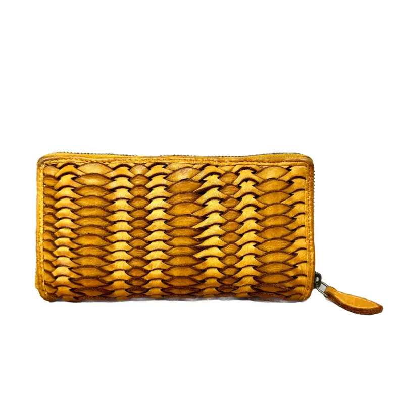 Handmade Wallet In Woven Leather