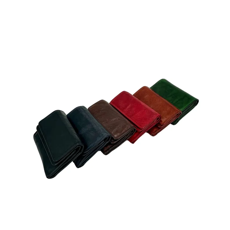 Handmade Wallet In Washed Leather