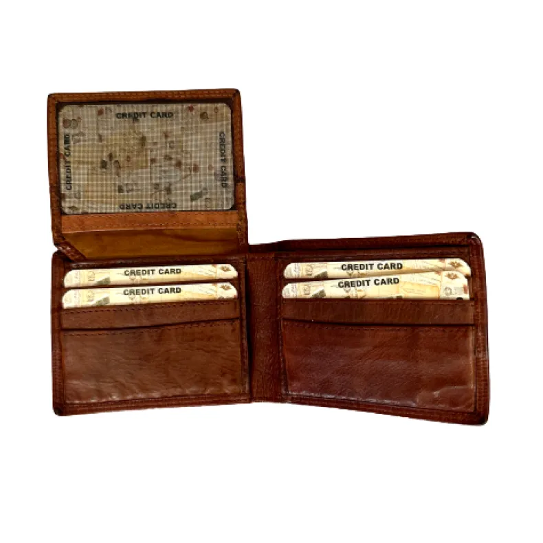 Handmade Wallet In Washed Leather S