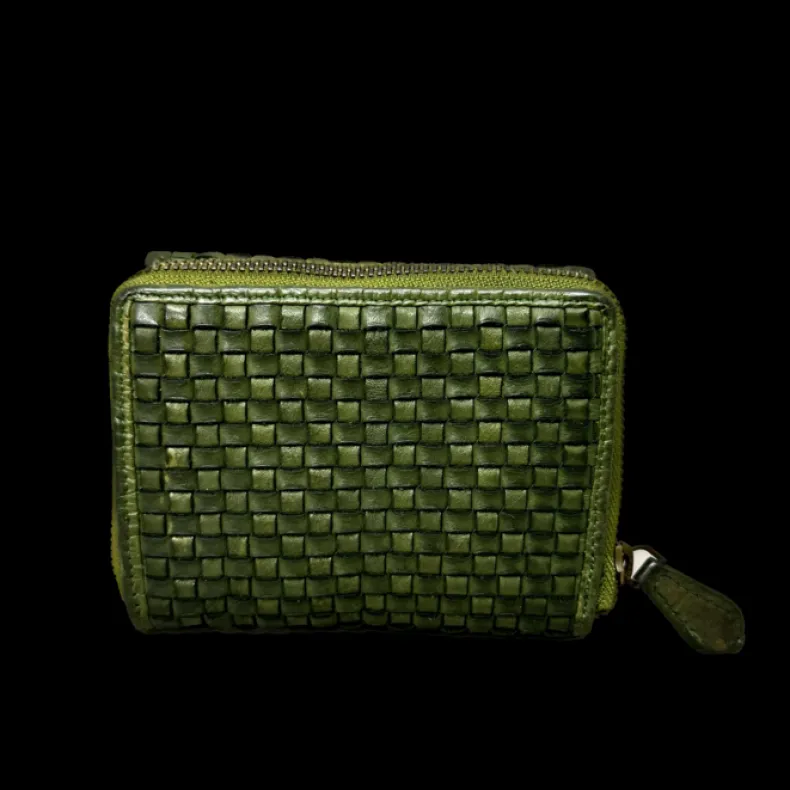 Handmade Wallet In Woven Leather