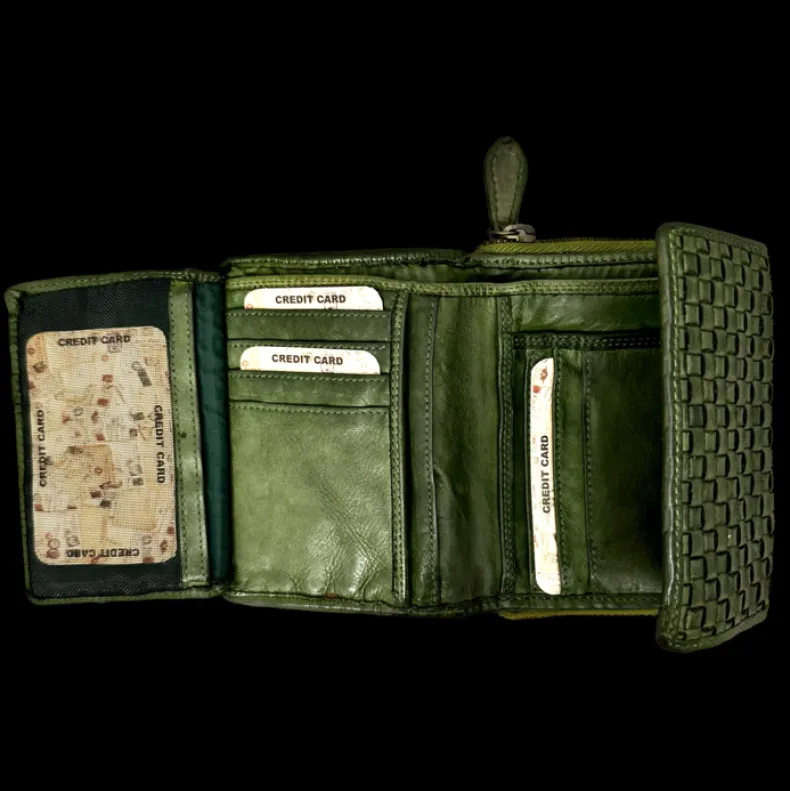 Handmade Wallet In Woven Leather