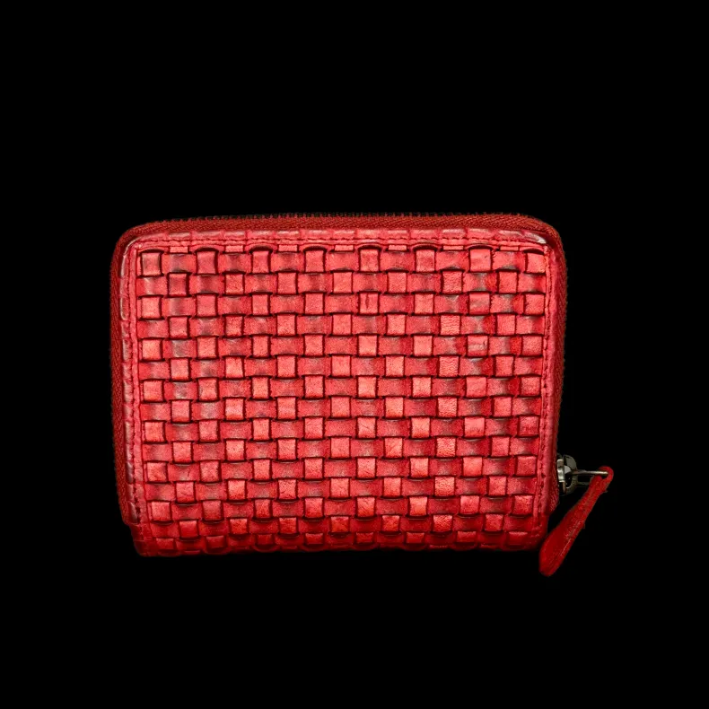 Handmade Wallet In Woven Leather