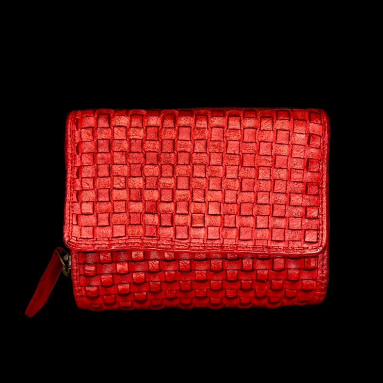 Handmade Wallet In Woven Leather