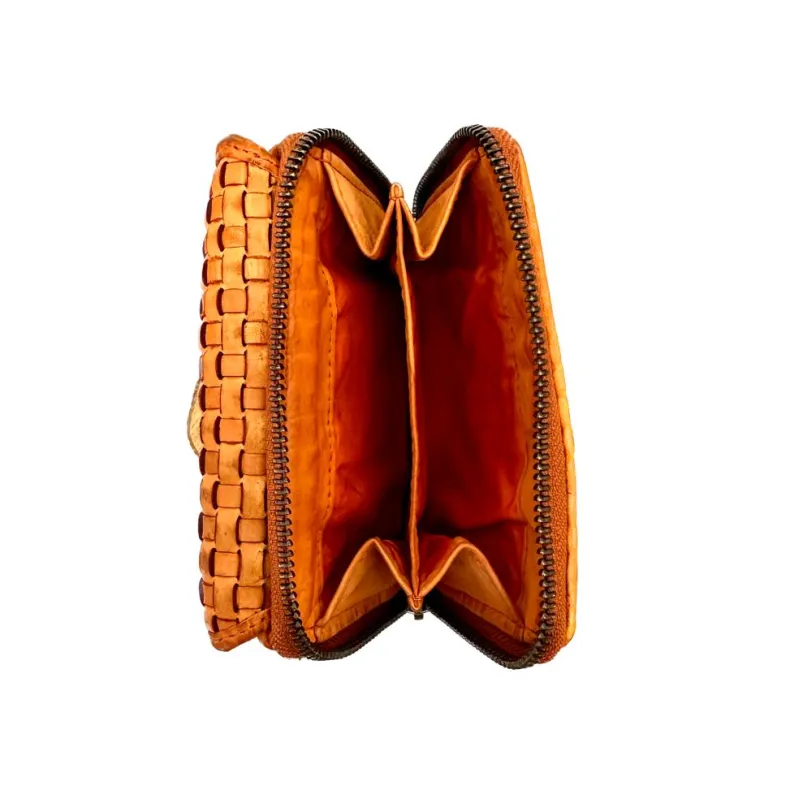 Handmade Wallet In Woven Leather