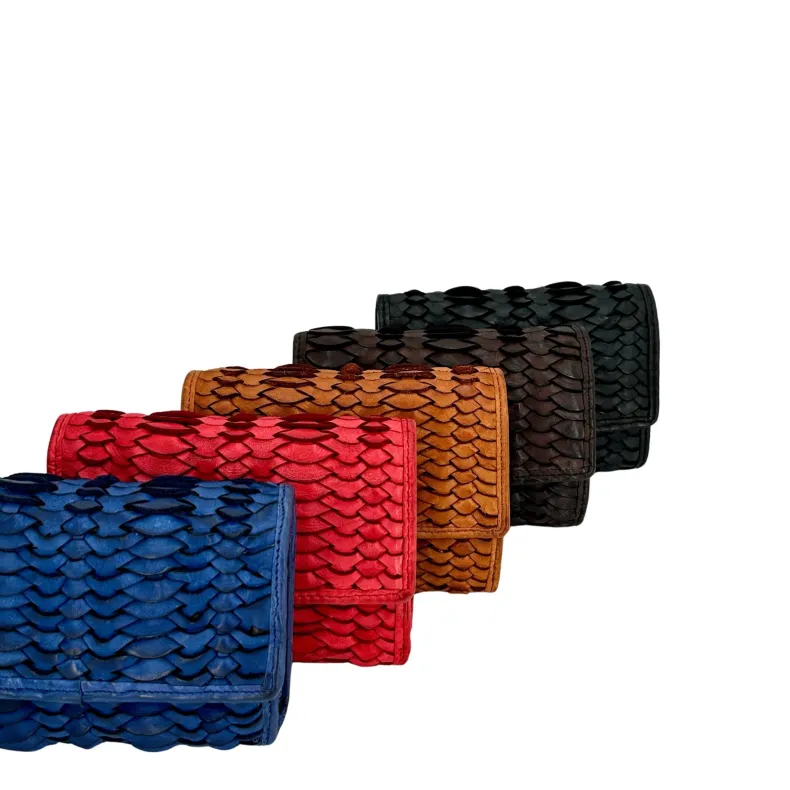 Handmade Wallet In Woven Leather