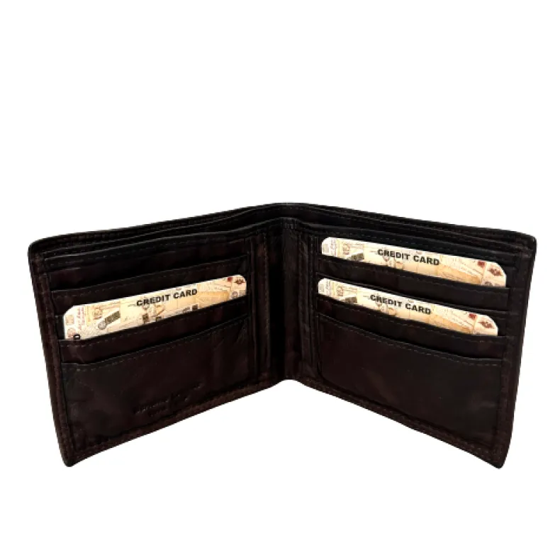 Handmade Wallet In Washed Leather