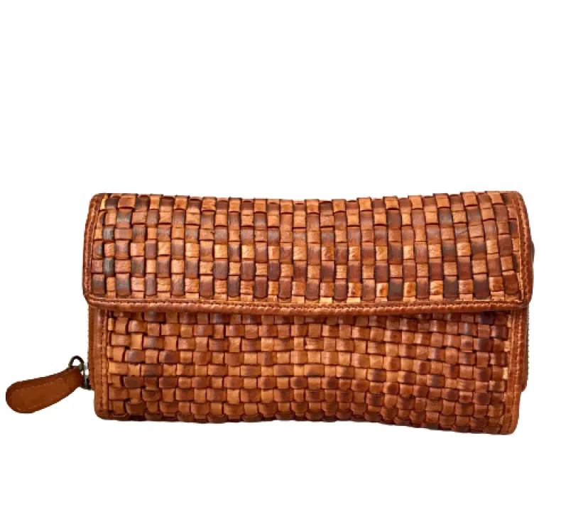 Handmade Wallet In Woven Leather