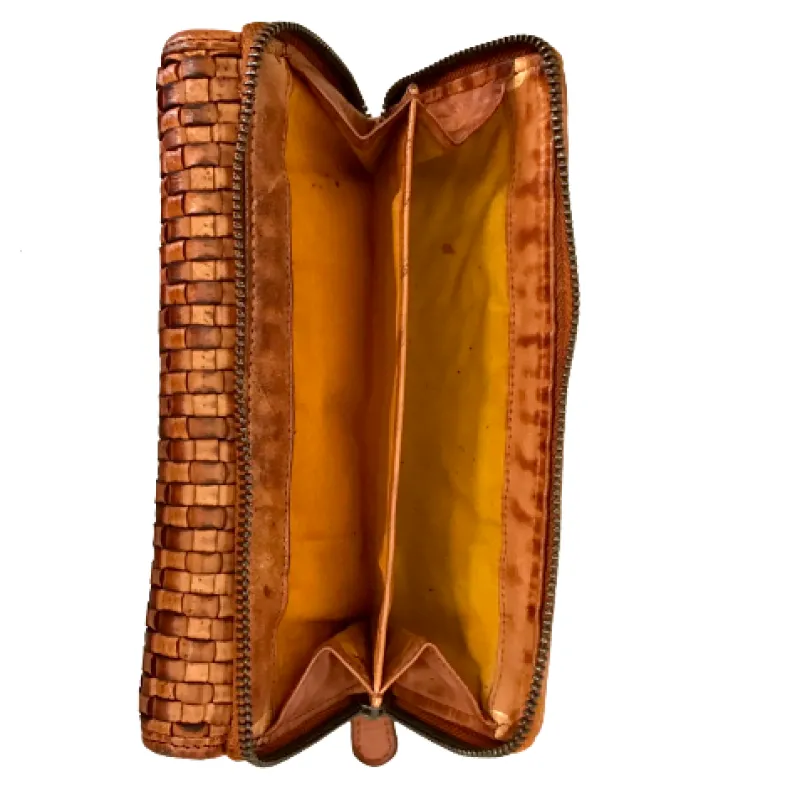 Handmade Wallet In Woven Leather