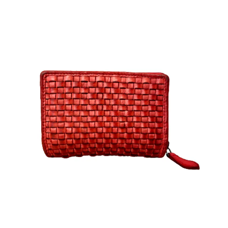Handmade Wallet In Woven Leather