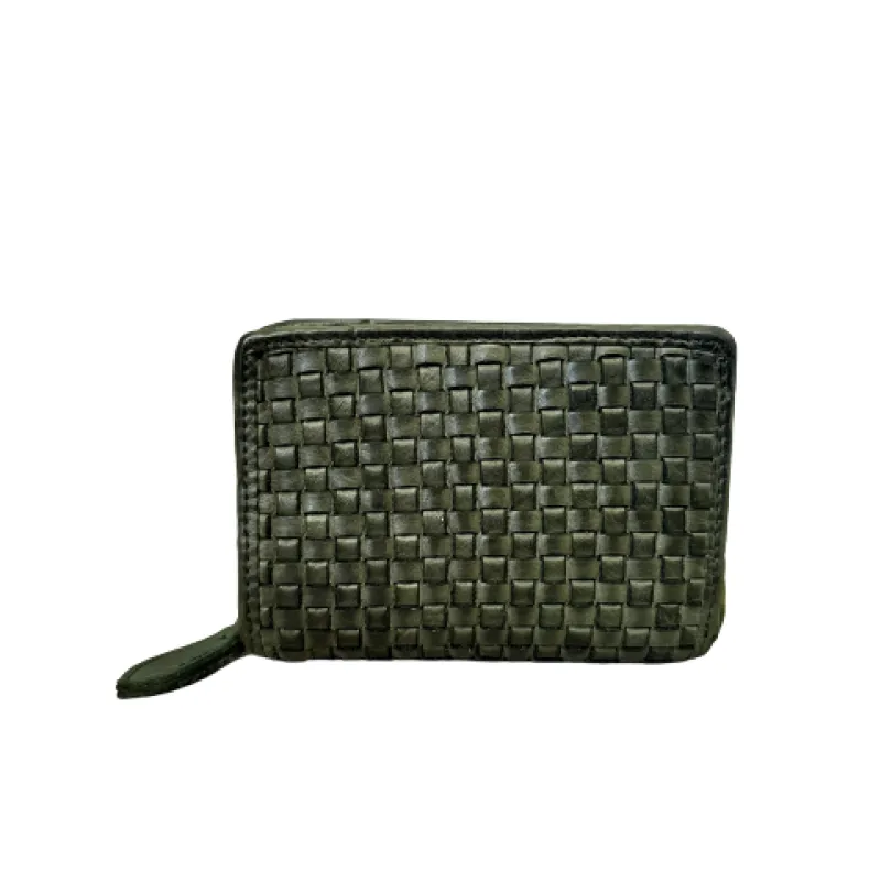 Handmade Wallet In Woven Leather