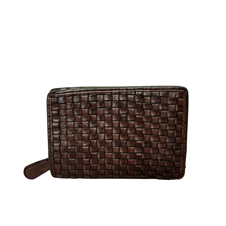 Handmade Wallet In Woven Leather