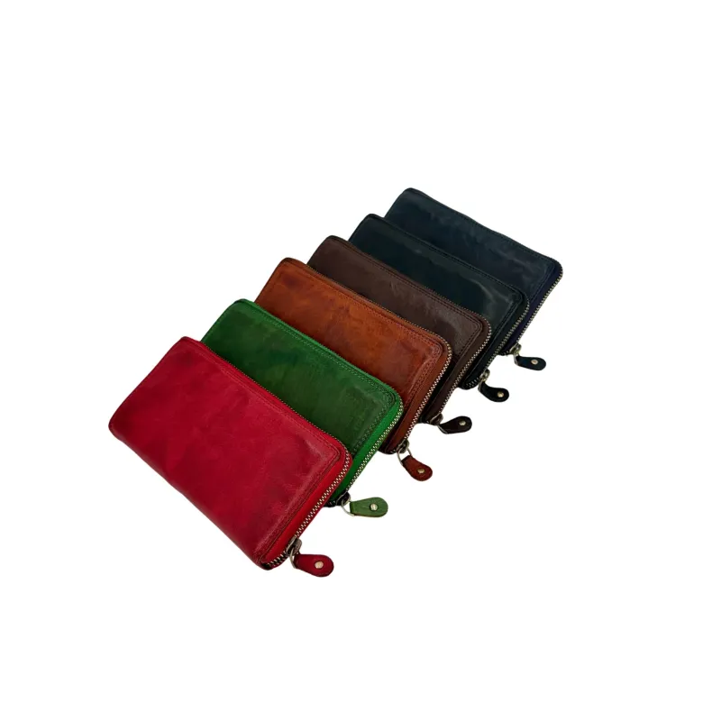 Handmade Wallet In Washed Leather