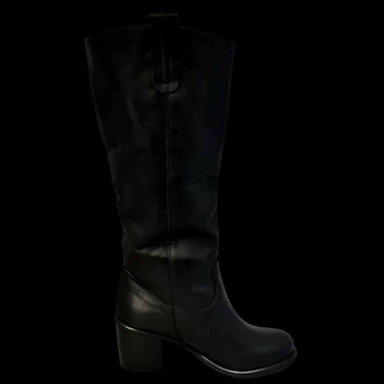 High Artisan Boot In Black Leather