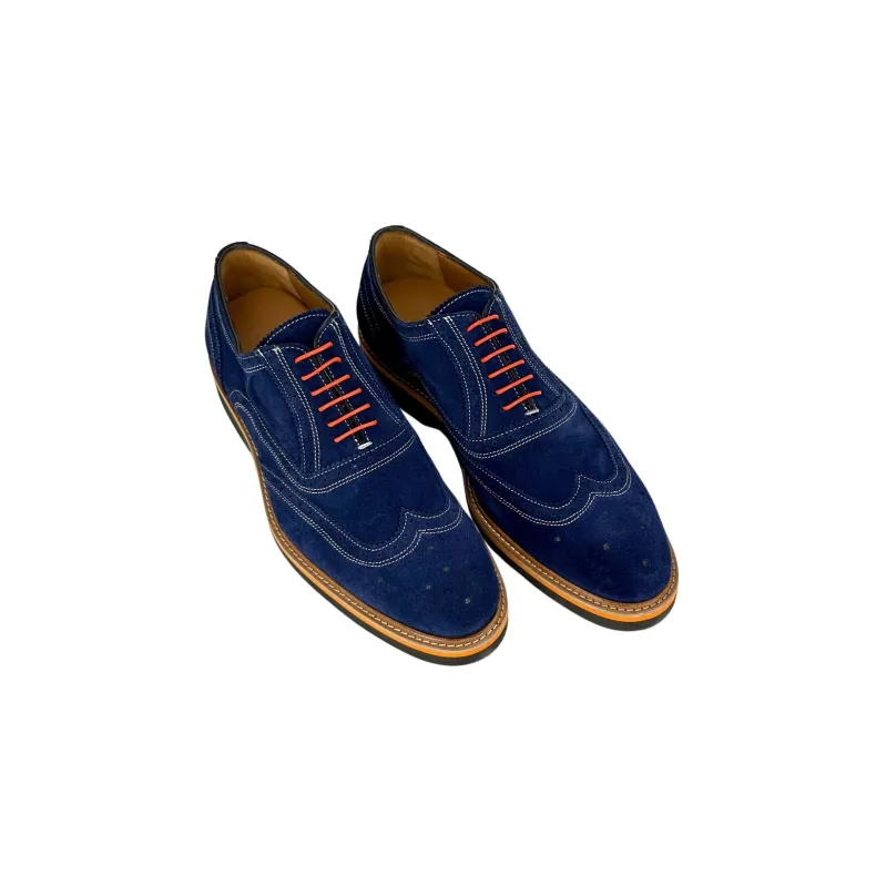 Lace-up In Blue Suede