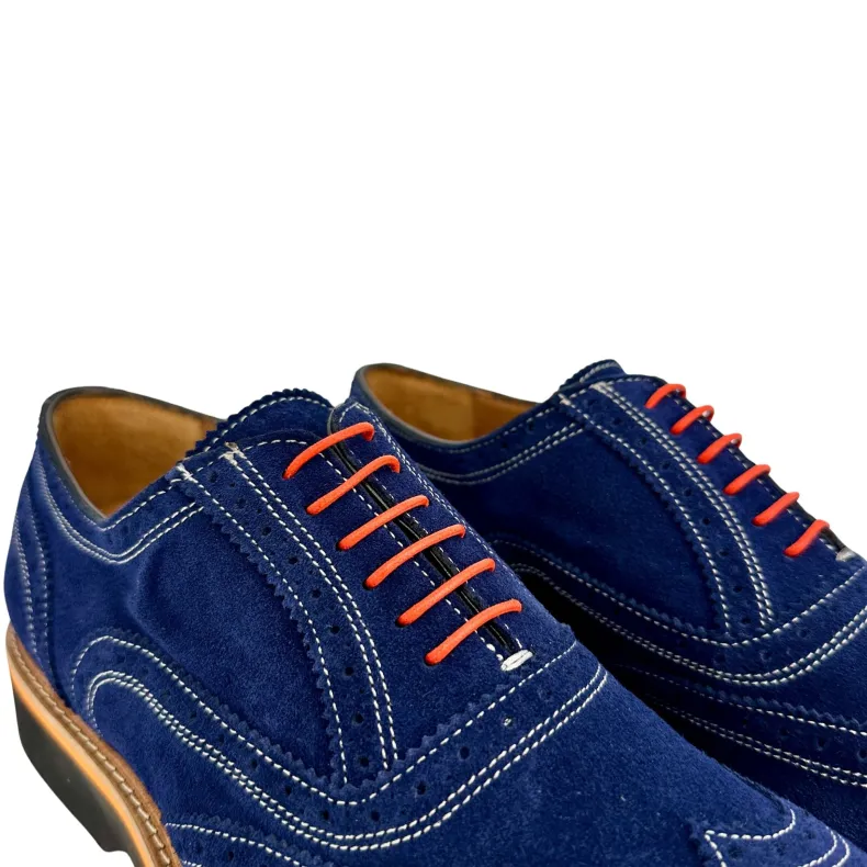 Lace-up In Blue Suede