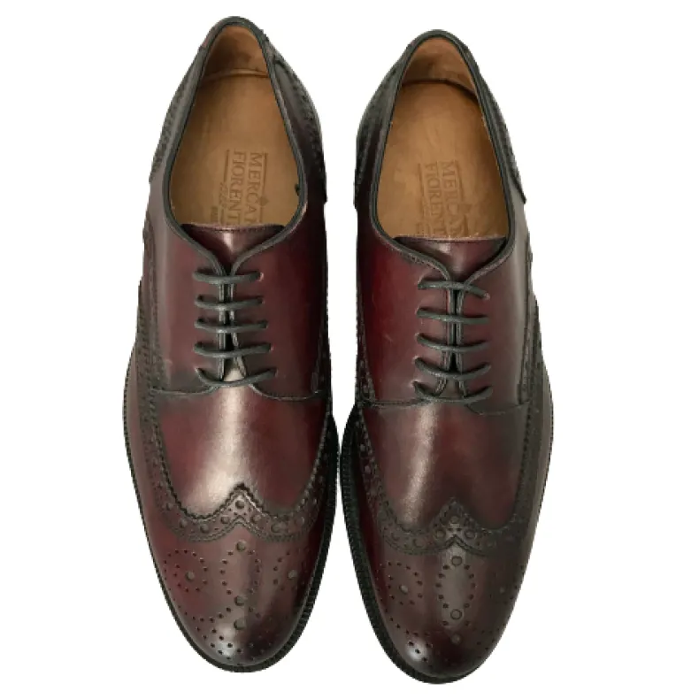 Lace-up In Leather With Leather Sole - Duilio 3 Bordeaux