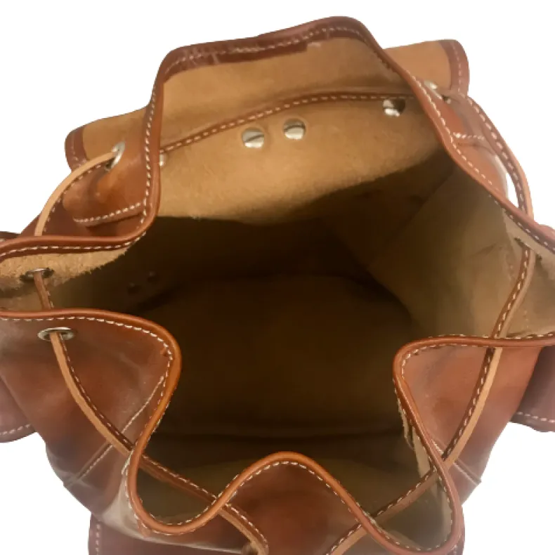 Leather-colored Unisex Handcrafted Backpack
