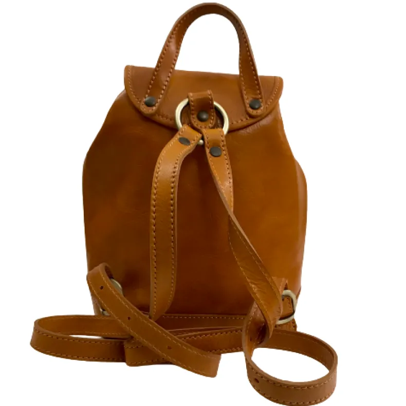 Leather-colored Unisex Handcrafted Backpack